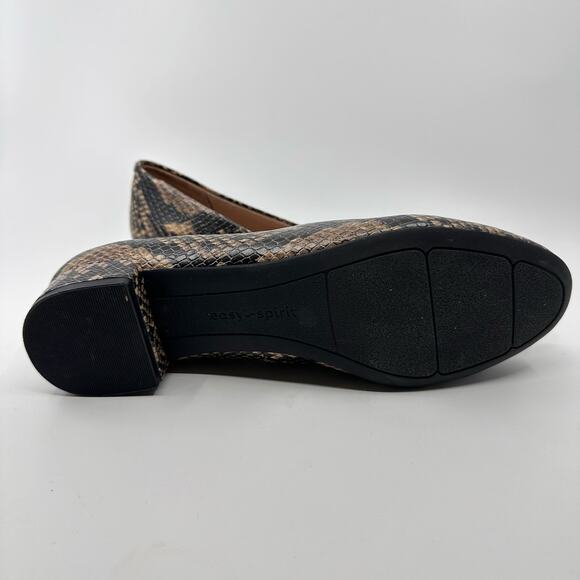 Easy Spirit Bell Snake Print Slip On Ballet Flats US 6.5-7 Leather Animal Print - Picture 6 of 7